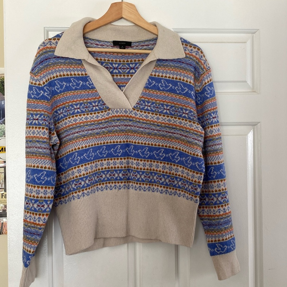 Jcrew winter festive sweater